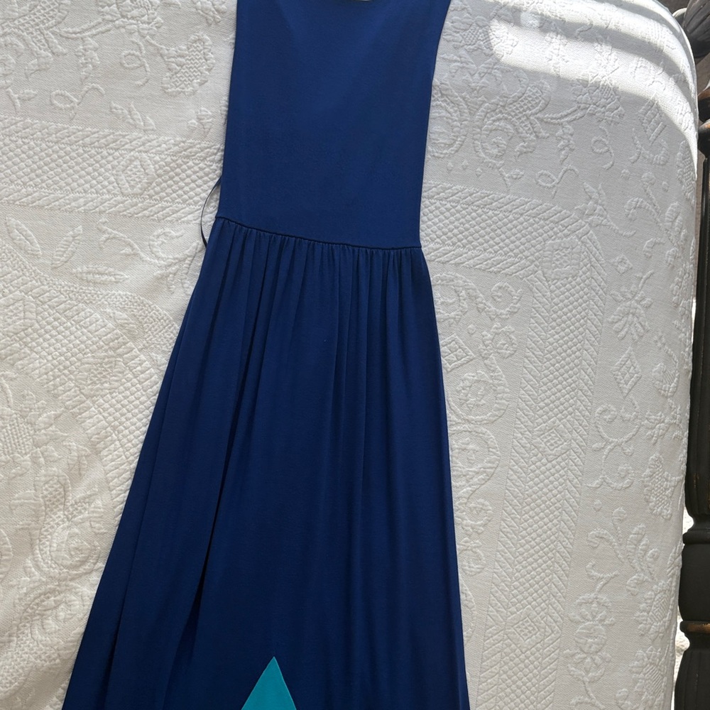 Cynthia Rowley Blue Maxi Dress.